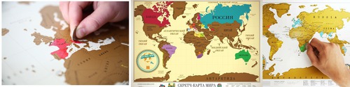 Стиральная карта мира