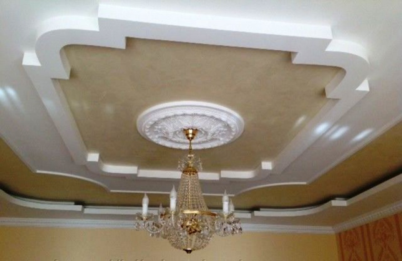 Потолок гипсокартон фигурный узбекская фото