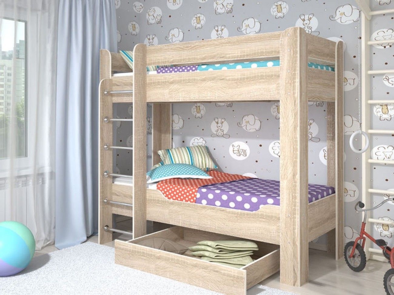 Двухъярусная кровать или две отдельные для детей