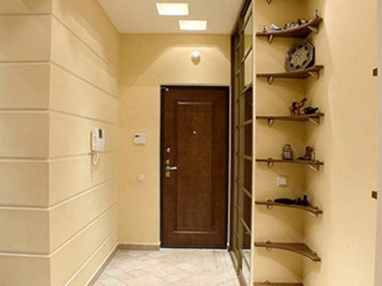 Ремонт коридора в квартире дизайн фото недорого