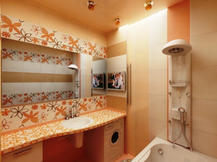 Дизайн ванной комнаты маленьких размеров