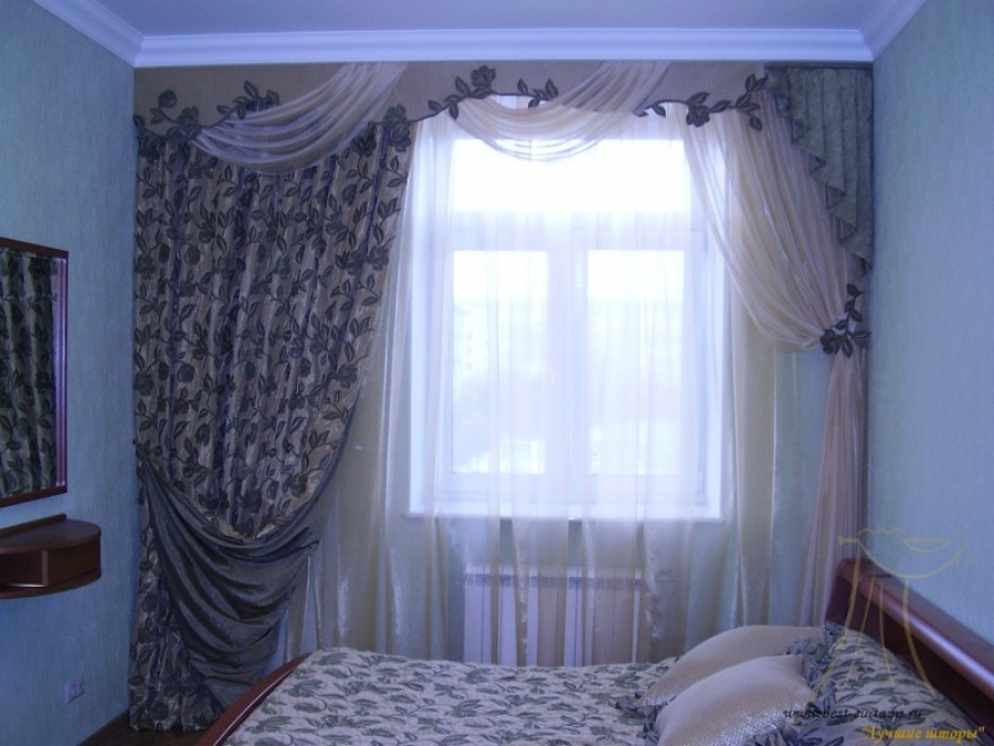Современные шторы для спальни