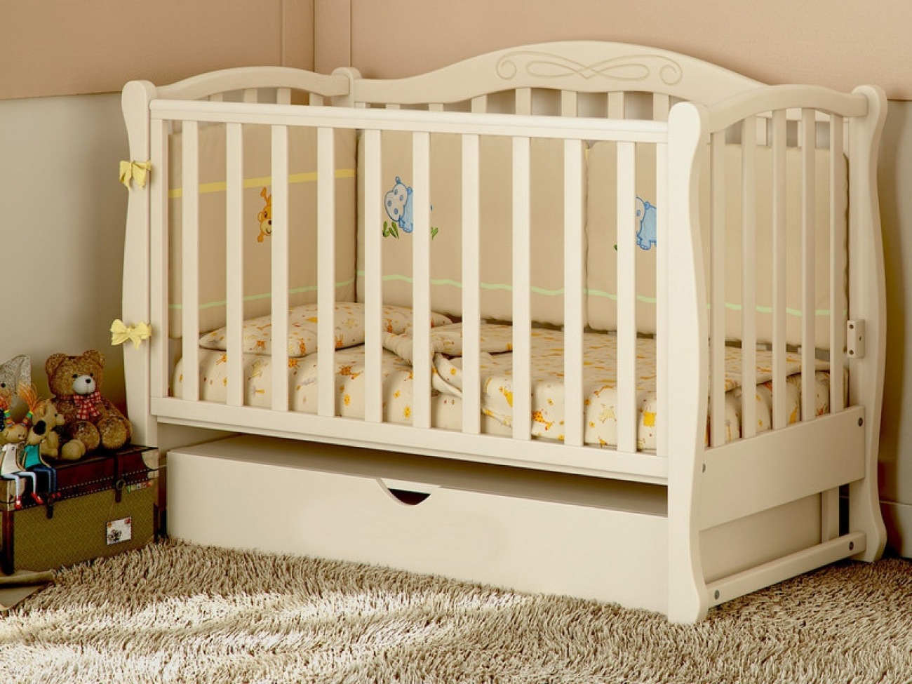 Кровать для новорожденных аском