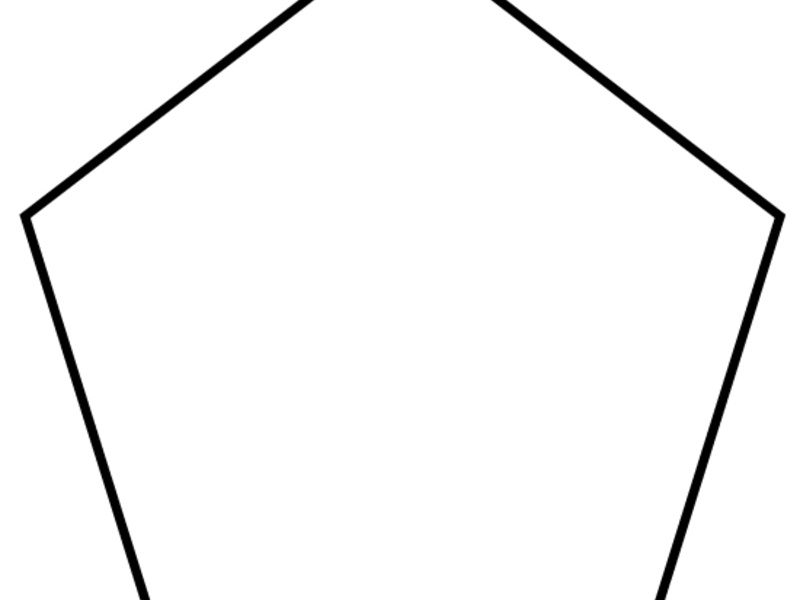 Как чертится правильный пятиугольник