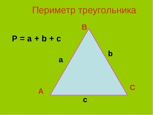 Как найти периметр треугольника по формуле